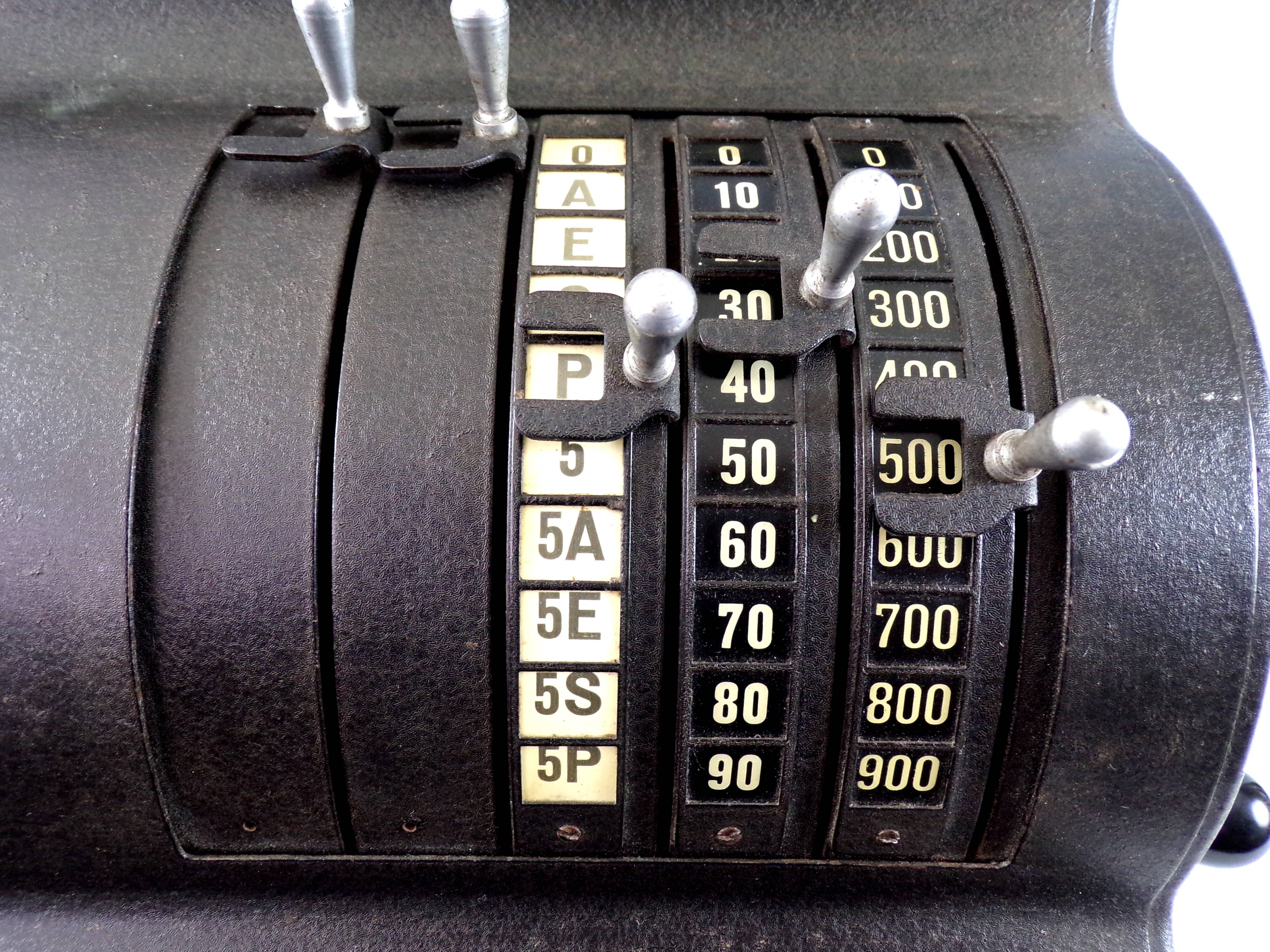 Former cash register "The National"