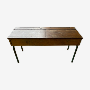 Double desk school desk Stella - French manufacturing (Tarn)