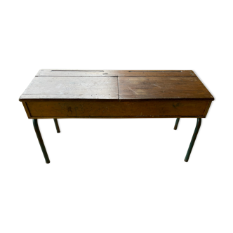 Double desk school desk Stella - French manufacturing (Tarn)