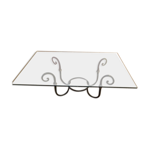 Table basse verre et