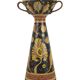 Deruta Santucci vase hand-painted terracotta signed numbered vintage Italy VA2
