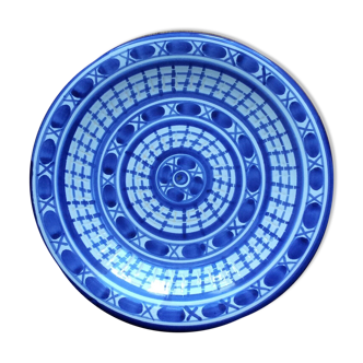 Ceramic plate robert picault vallauris vintage 50s - 24 cm