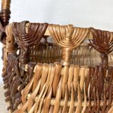 Vintage two-tone rectangle basket