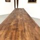 XXL farmhouse table 4 metres in solid pine - 6 legs - 1950s