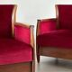 2 x fauteuils club Art Nouveau.