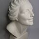 Bust of a young woman by Salvatore Melani, Art Deco style, 48 cm