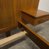 Scandinavian bed 1960 teak