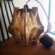 Scandinavian vintage suspension in wood and stretched wires