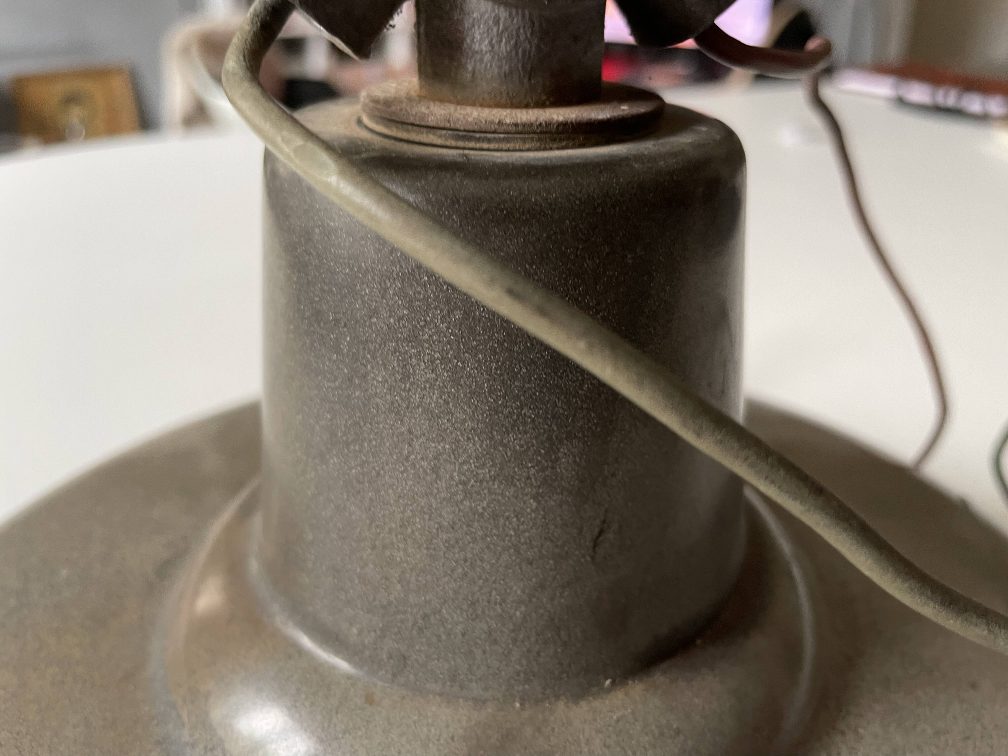 Industrial pendant light from the 50s