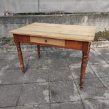 Old solid wood bistro table