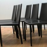 Suite of 8 designer dining room chairs