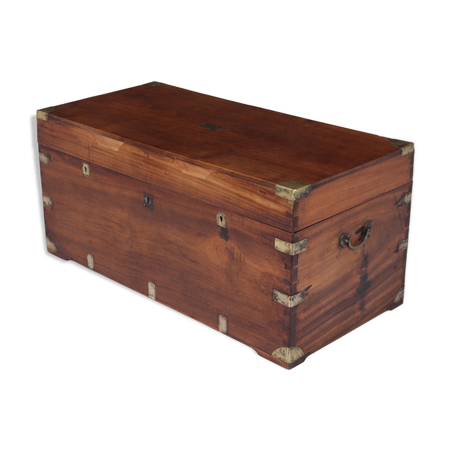 19th century camphor campaign trunk