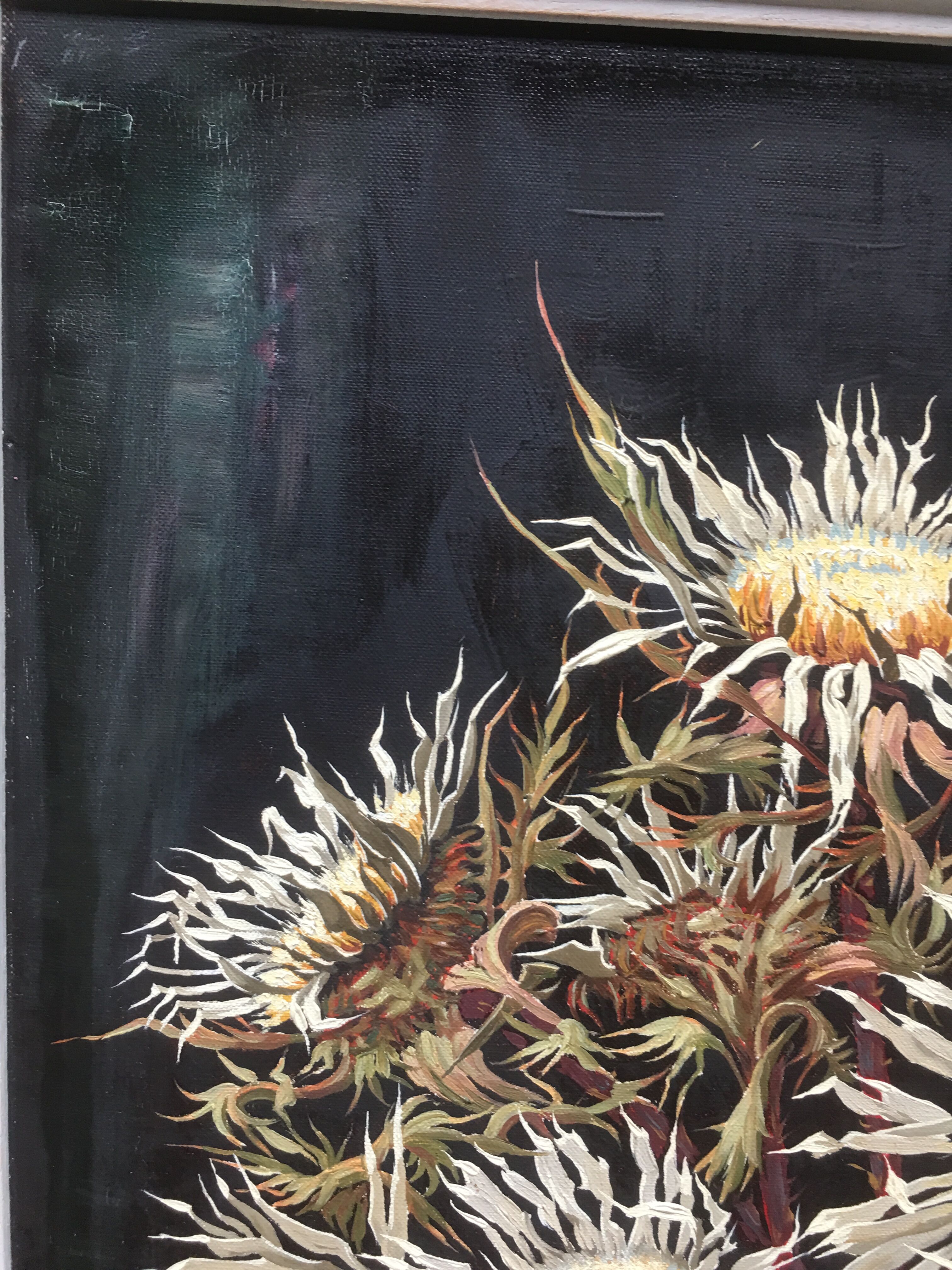 Still life with thistles