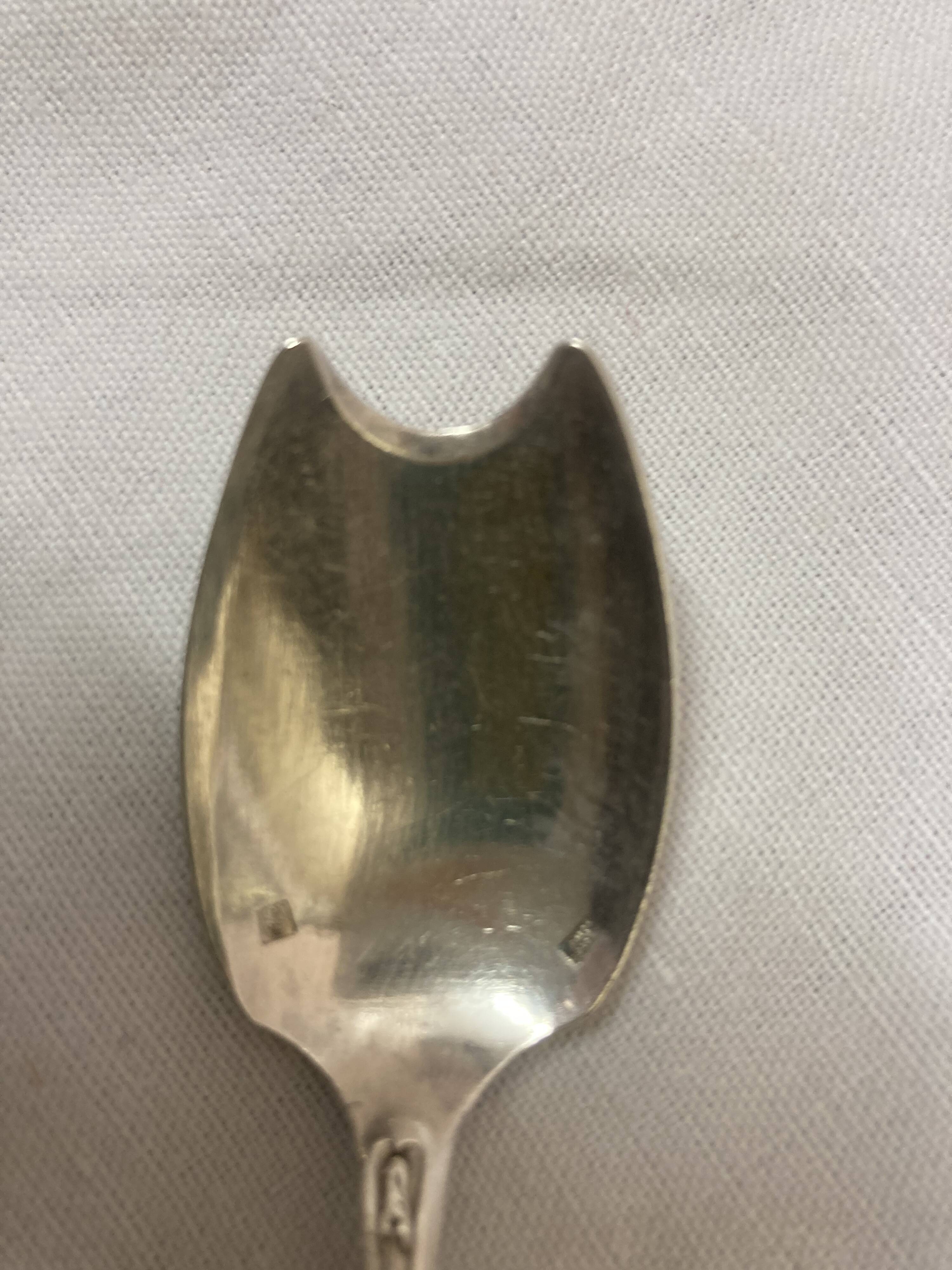 6 cuillères à sorbet, argent cailard bayard, XIXème