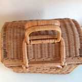 Rattan suitcase vintage 60/70