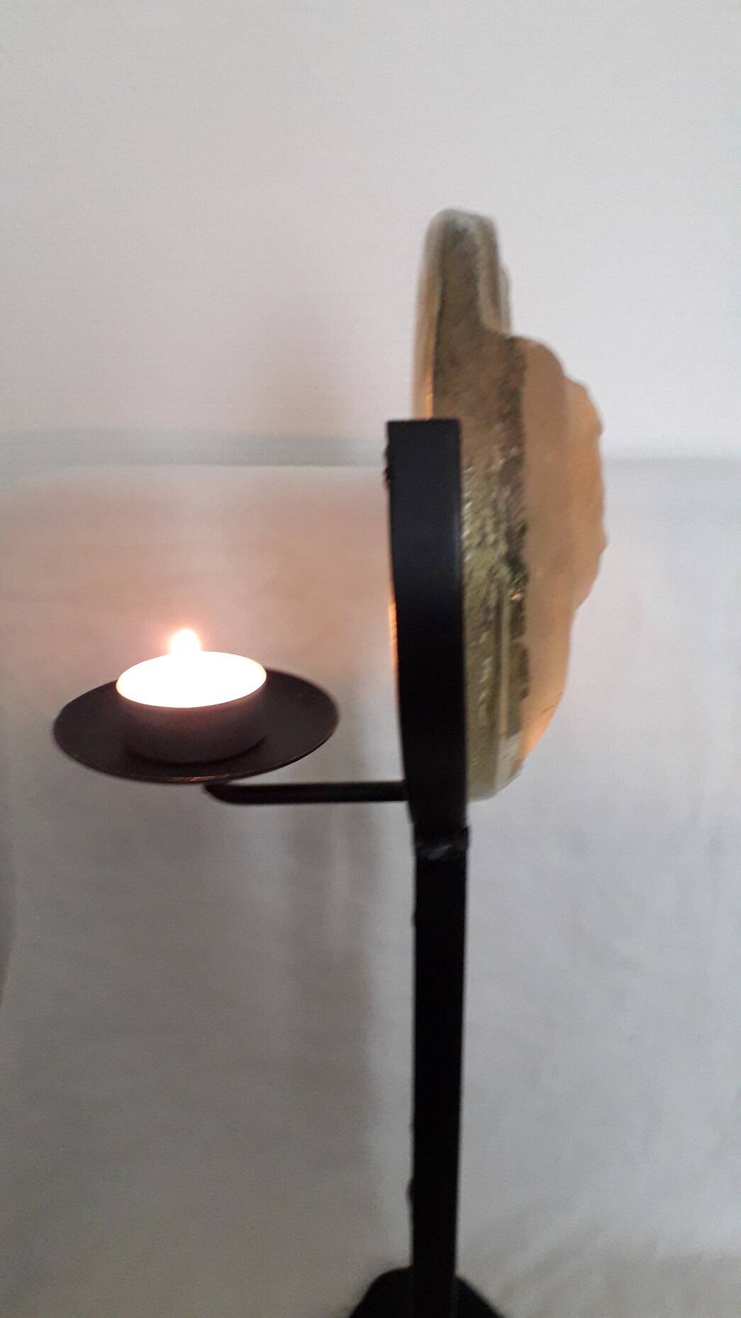 Elephant candle holder sculpture