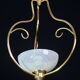 Rare et élégante suspension en verre de Murano Venini Reticello, années 1950
