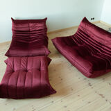 2 sofa chair and ottoman model designed by Michel Ducaroy 1973