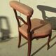 Lot of 5 chairs called pontoon or voyeuristic, Napoleon III , mahogany