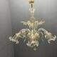 Large Venetian Murano Glass Chandeliers Set of 2