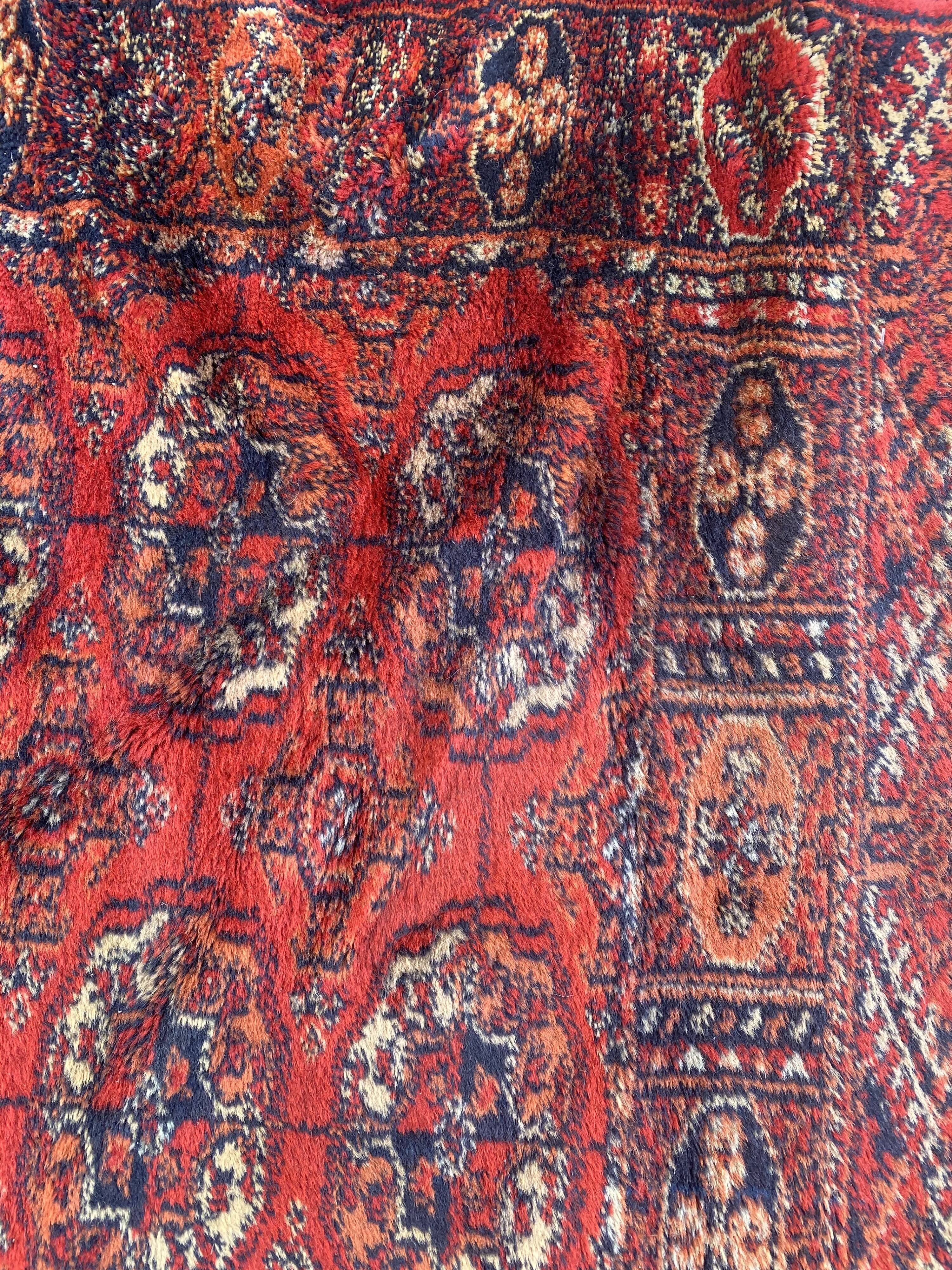 70x142 cm wool bukhara-style carpet