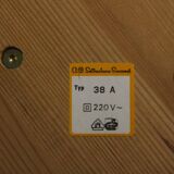 Scandinavian pine floor lamp, GB Solbackens Svarveri, Sweden, 1970