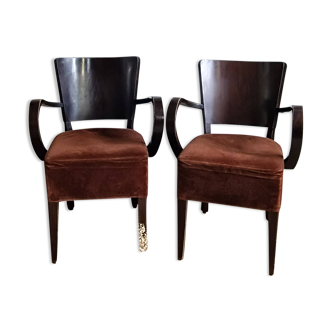 Two bridge armchairs