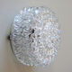 Wall lamp round ceiling lamp in minimalist glass 1970 1980 seventies eighties antique luminaire