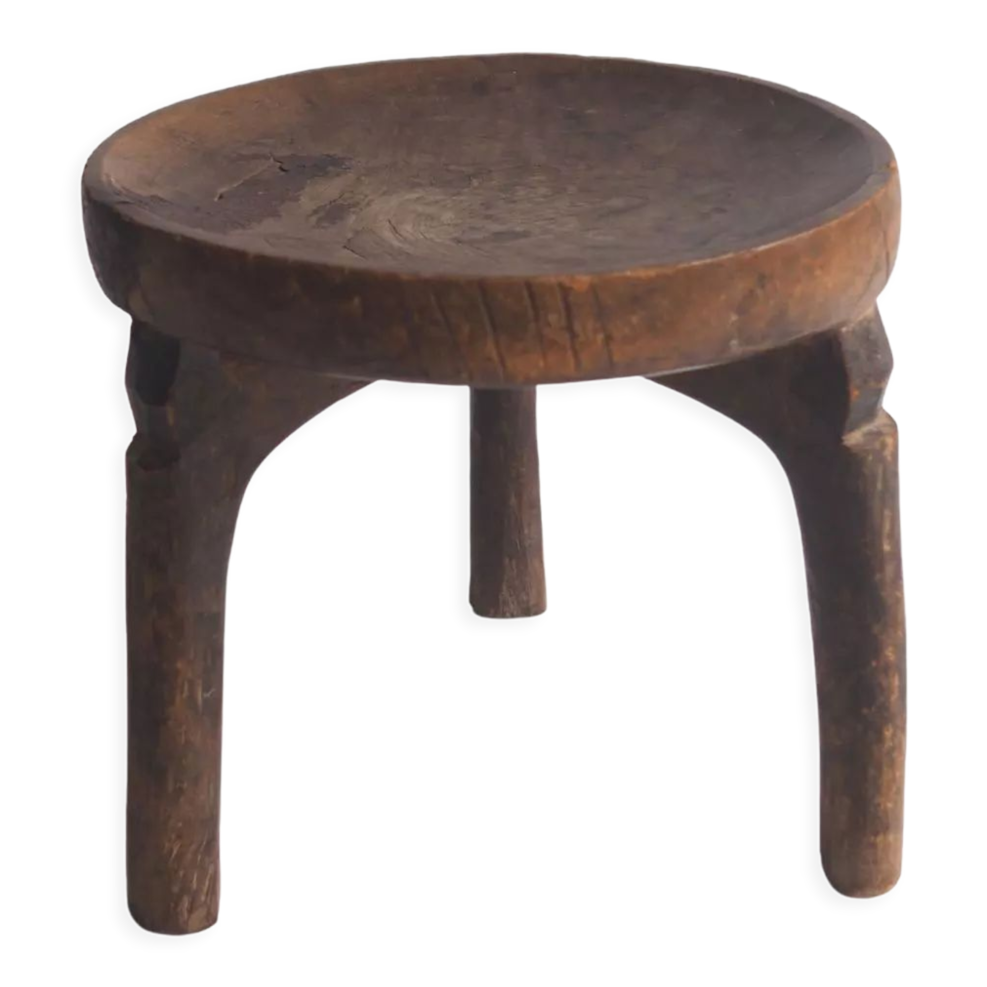 Wa-Hehe tribal carved tripod stool, Tanzania 1950s