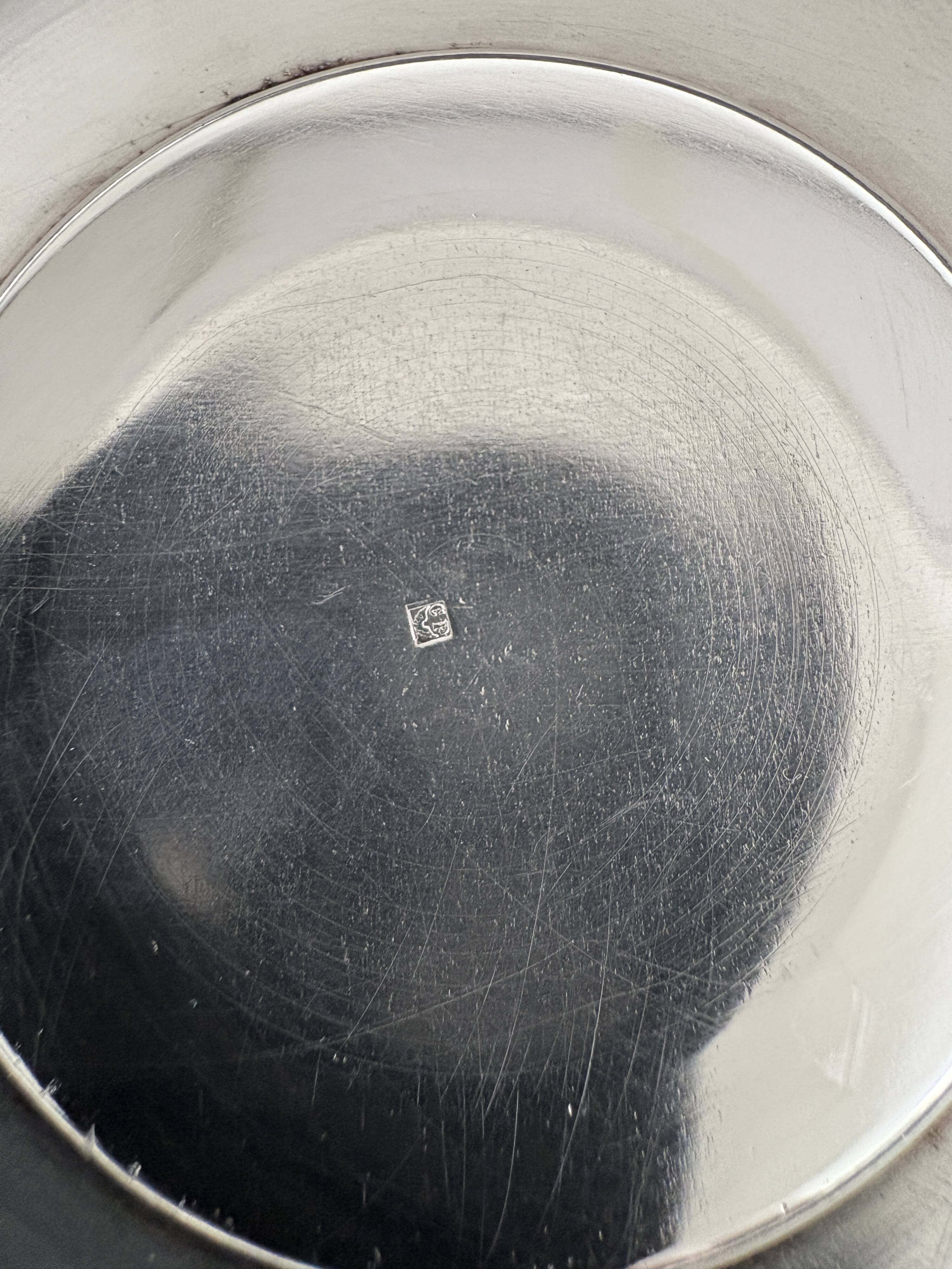 Antique silver-plated sugar bowl