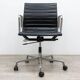 Vitra EA118 armchair in black leather