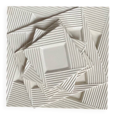 5 assiettes gigognes Paco Rabanne en faïence de Gien