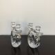 Pair of Art Deco Cristallerie de Vannes candlesticks