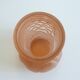 Vase pink Art deco glass fruit decoration