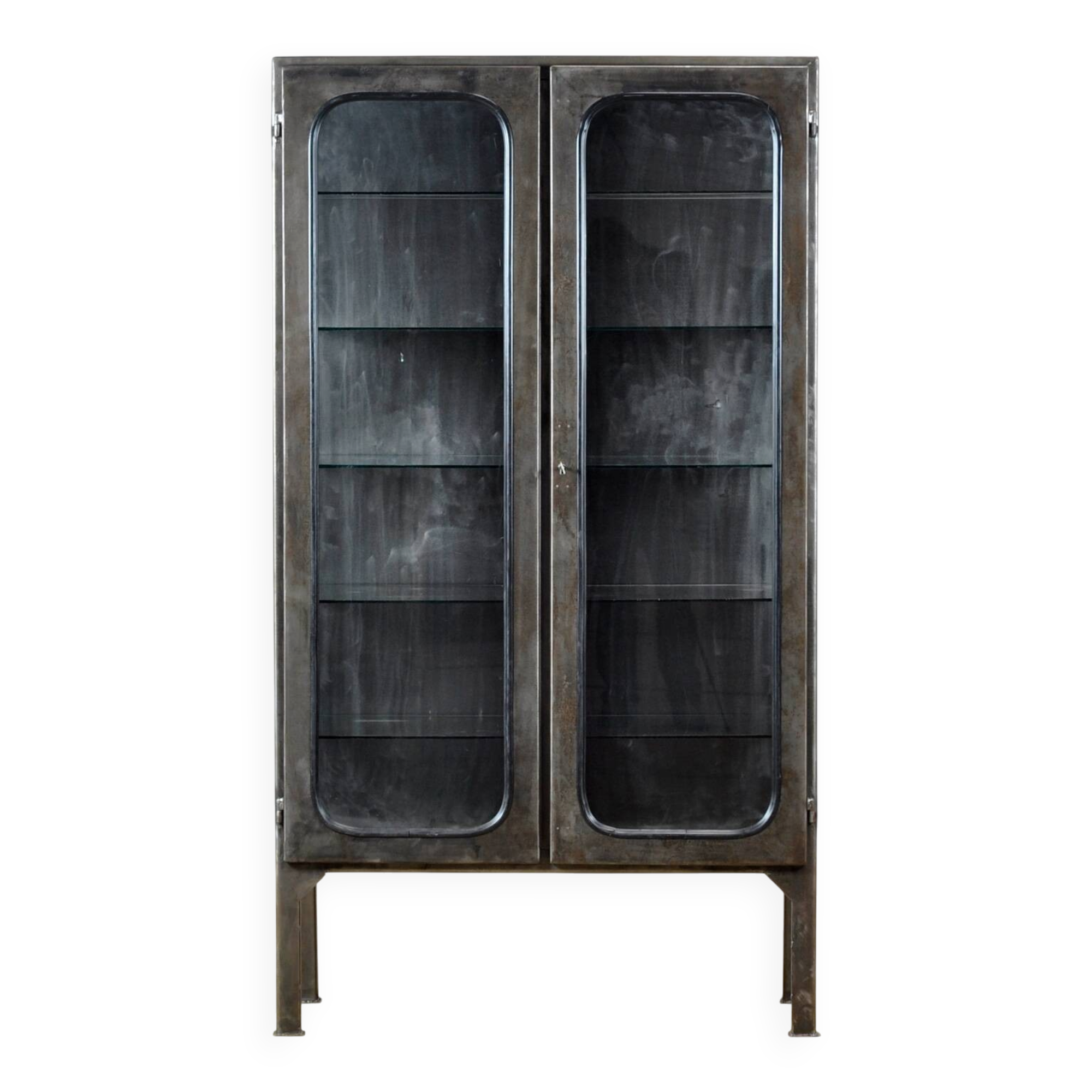 Polished medical cabinet, 1970s