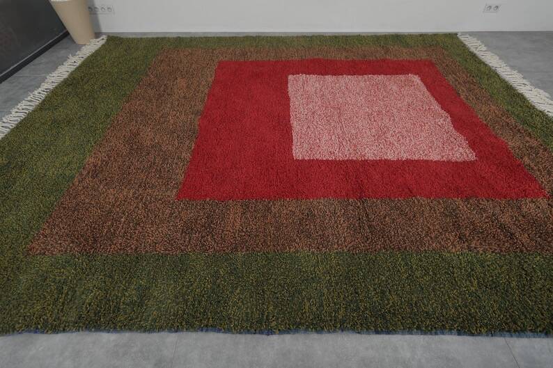 Handmade traditional Beni Ourain Berber rug 2.5/1.5 m
