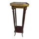 Wooden and brass saddle