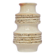 Vintage taupe pagoda west germany vase scheurich