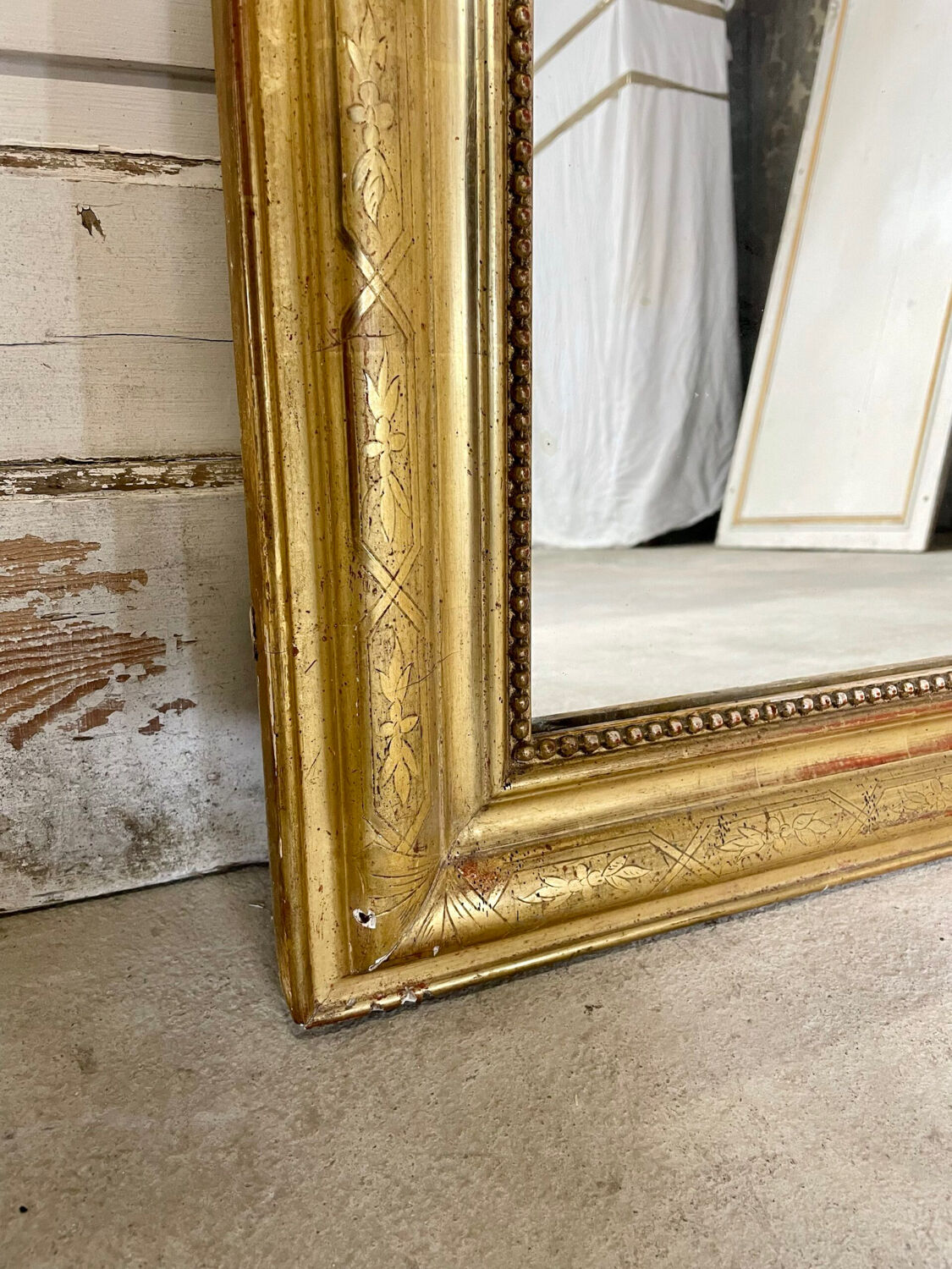 Mirror louis philippe gilded 19th