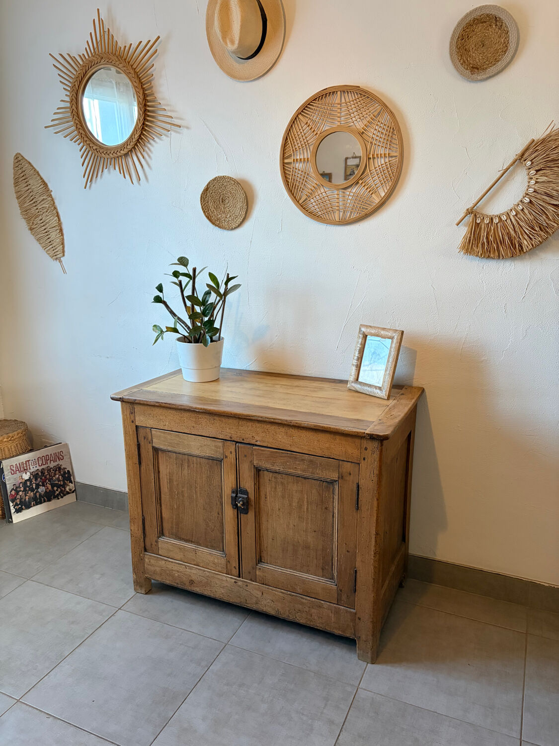 Vintage Parisian buffet in solid oak