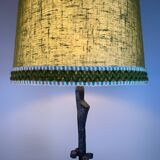 Large brutalist wrought iron lamp from the 60s