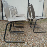 Lot of 7 chairs 80s