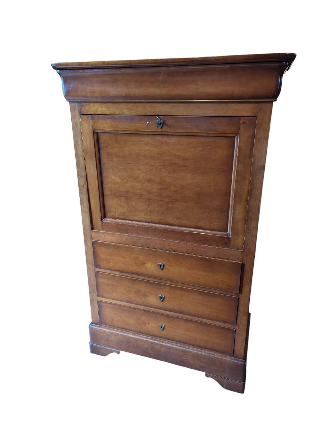 Louis-Philippe solid wood secretary - With secret compartments
