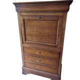 Louis-Philippe solid wood secretary - With secret compartments