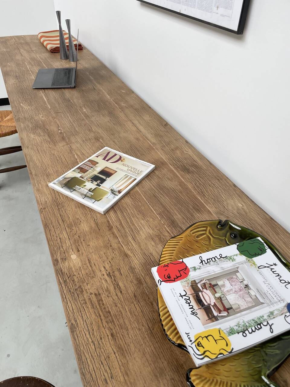 Oak console farm table 3m