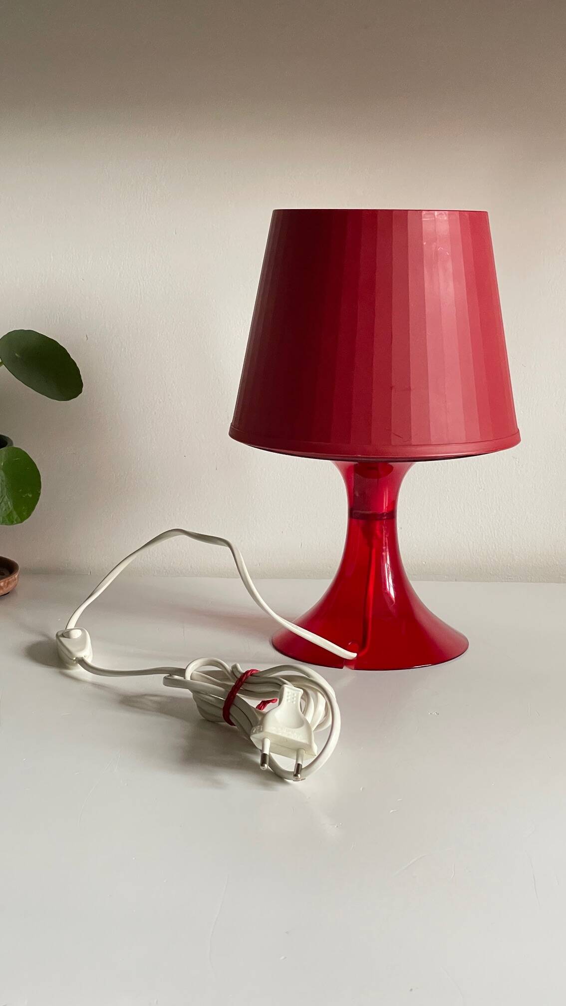 Red Vintage Ikea Lamp