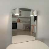 Vintage 90s illuminated mirror