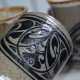 6 mug tasses en grès scotland céramic