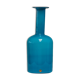 Large blue Gulvvas Otto Brauer for Kastrup Holmegaard 1970