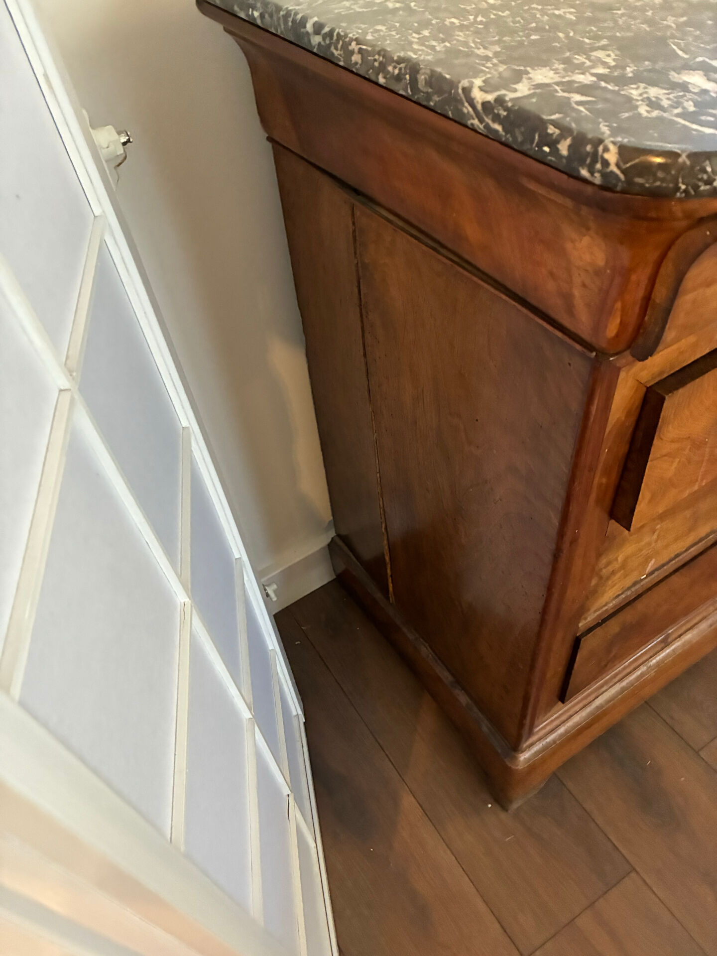 Louis Philippe style commode with marble top
